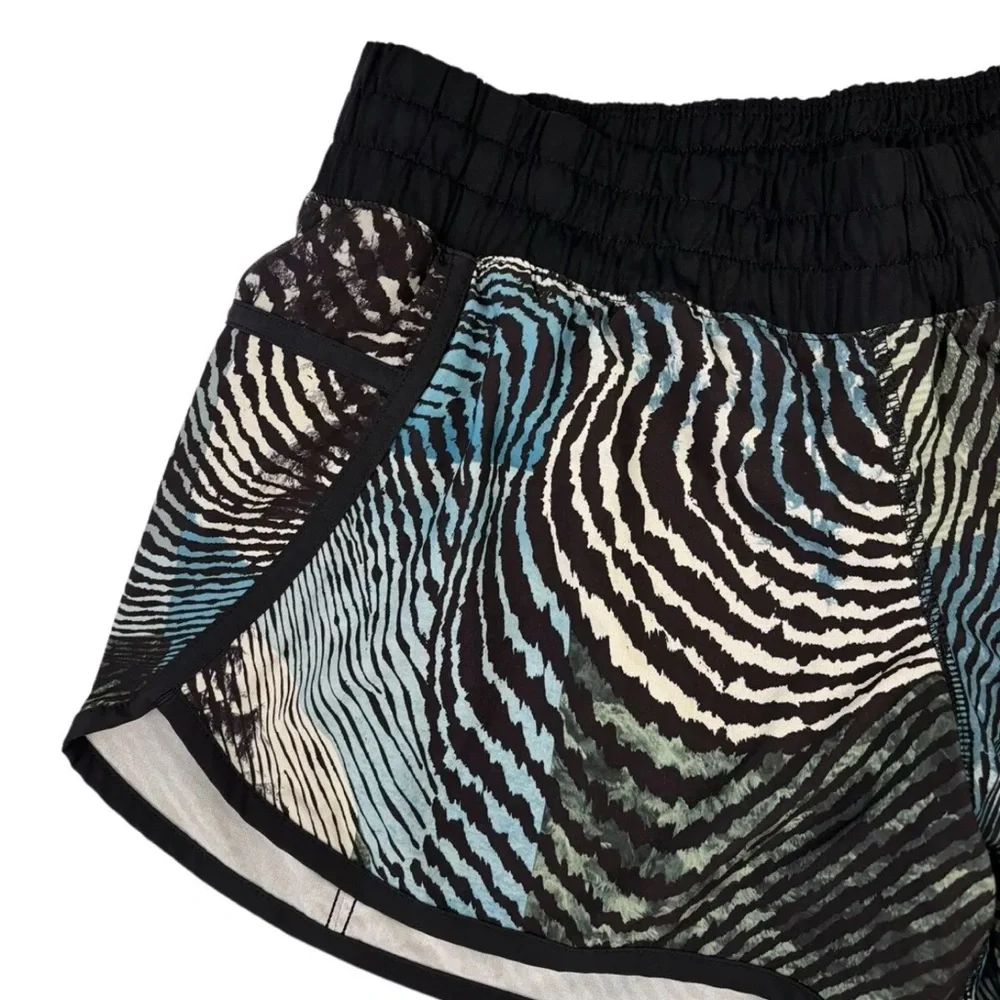 LULULEMON SEAWHEEZE SHORTS TRACKER III 4" SECRET SOCIETY TOFINO TEAL SIZE 12 - Picture 4 of 8